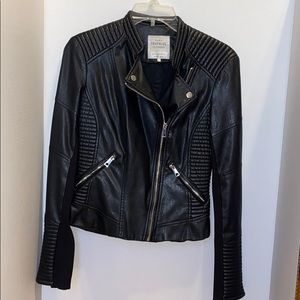 Zara Traufalic Outwear “leather”moto jacket size S